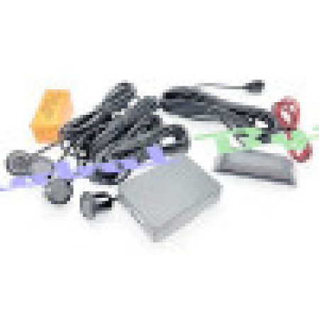 Global Byte Parking Sensor SILVER Waterproof Car Reverse 4 Parking Sensor System Premium Quality Reverse Backup Radar System with LED Display | SEN-UNI